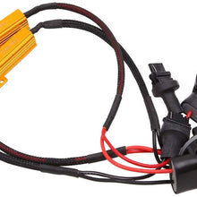 uxcell 2pcs DC 9-16V 3156 Single Resistor Decoder Line Car Warning Error Canceller