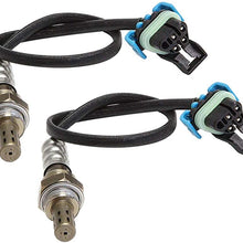 Oxygen Sensor 15282 Downstream for Buick Verano Cadillac ATS Chevy Express 1500 2500 3500 Upstream for Escalade Camaro Corvette Silverado Savana GMC Sierra 2PCS