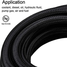 EVIL ENERGY 20Ft 6AN 3/8" Fuel Line Fitting Kit Nylon Braided CPE Oil Hose Universal Black