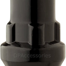 DPAccessories LCB3L6CP-BK05LK4 Black Wheel Locks 12x1.5 Closed End Bulge Acorn 19mm & 13/16" Locking Lug Nuts Wheel Lock Set