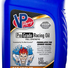VP Racing Fuels Full Synthetic Pro Grade Racing Oil,Quart Bottle 10W-40 (4 Pack)
