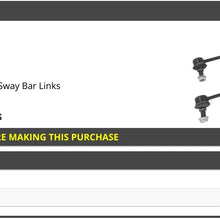 Front Sway Bar Link Kit - 2 Piece - Compatible with 2003-2011 Saab 9-3 Sedan