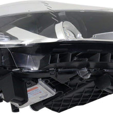 Head Lamp Compatible with HYUNDAI SONATA 2015-2017 Right Side and Left Side Assembly Hid with Hid Kit