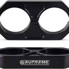 Supreme Suspensions - Black Universal Billet T6 Aluminum Coilover Reservoir Brackets