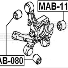 FEBEST MAB-114Z Rear Arm Bushing Assembly