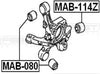 FEBEST MAB-114Z Rear Arm Bushing Assembly