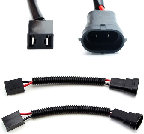 iJDMTOY (2) H11 (M) To H7 (F) Adapters Connectors Wires, Good For Headlight or Fog Lights Conversion or Retrofit, etc