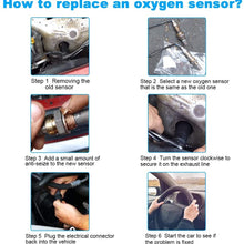 JDMON 2Pcs O2 Oxygen Sensors for Jeep Wrangler 3.8L/Grand Cherokee/Liberty,Replaces 234-4587 56029049AA, for Dodge Charger/Ram 1500 4.7L /Magnum/Dakota/Durango, O2 Sensor for Chrysler Sebring/300