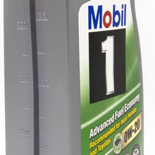 Mobil 1 124184 0W-20 Advanced Fuel Economy Synthetic Motor Oil-1 Quart (Pack of 6), 192. Fluid_Ounces, 6 Pack