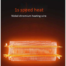 Zyyqt Small Desktop Heater, Home Office Energy Saving Small Volume 1 Second Speed Thermal Intelligent Temperature Control Vertical and Horizontal (Color : Black)