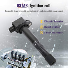 USTAR Ignition Coils 4 Pack for Honda Accord Civic CRV Crosstour Acura ILX Engine L4 2.4 Replaces 30520-R40-007