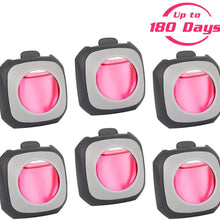 Airbreezy Car Air Freshener(Honey Peach Scents), 6 Car Freshener Vent Clips, 4ml Each, Long-Lasting Car Fragrance, Up to 180 Days