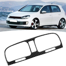 KIMISS Air Vent Panel Trim,Carbon Fiber Center Control Air Vent Panel Trim Sticker Fits for R MK6 2008-2012