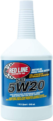 Red Line 5W20 Synthetic Oil - 1 Quart (Pack of 4)