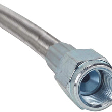 25 Inch Braided S.S. Brake Line - Straight AN3