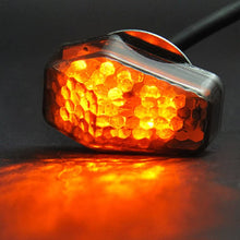 15 Amber LED Flush Mount Smoke Turn Signal Indicator Blinker Light Universal For Motorcycle Sport Street Racing Bike