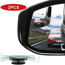 POMFW Blind Spot Mirror, Rearview Convex Side Mirrors for Cars SUV Truck Van Stick on 3M Adhesive, Rear View HD Glass Frameless Sway Rotate Adjustable Wide Angle, 2 inch Rhombus 2pcs