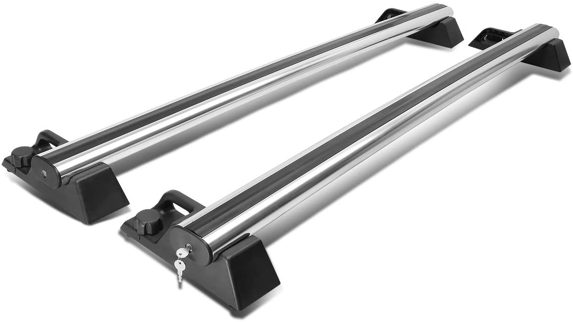 Pair Aluminum OE Style Roof Rack Top Cross Bars w/Lock & Keys Compatible with Hummer H2 03-09