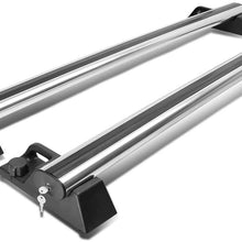 Pair Aluminum OE Style Roof Rack Top Cross Bars w/Lock & Keys Compatible with Hummer H2 03-09