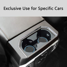 JIECHEN Custom Fit Cup Holder, Door, and Center Console Liner Accessories for Ford F-150 2017 2018 2019 2020 28-pc Set (Carbon Fiber Pattern - Blue)