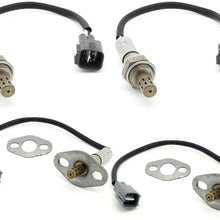 Kwiksen 4pcs Oxygen Sensor Upstream Downstream O2 Sensor 1 2 Replacement for Toyota Tundra SR5 4.7L RWD 2000-2002/Toyota Tundra Limited-4.7L RWD 2001-2002/Lexus LX470 Base 4.7L 1998-2002
