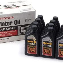 GENUINE TOYOTA LEXUS OEM 5W20 SYNTHETIC MOTOR ENGINE OIL - 12 QUARTS 00279-1QT20