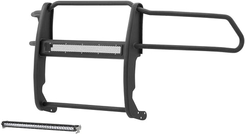 ARIES 2170028 Pro Series Black Steel Grille Guard with Light Bar, Select Dodge, Ram 1500