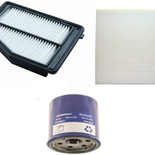 Engine Oil Air Paper Cabin Filter Service Kit For Acura ILX Honda Civic