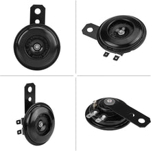 High Tone Horn Electric Horn Motorcycle Universal Waterproof Electric Horn Round Loud Speaker Horns Loud for Scooter Moped Dirt Bike