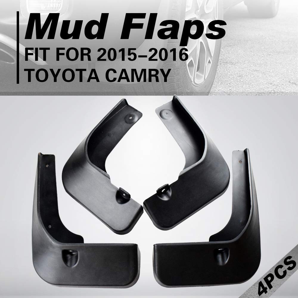 FerryLife Wheels Heavy Duty Splash Guards Mud Flaps fit for 2015-2016 Toyota Camry (4 Pack, Front & Rear & Left & Right)