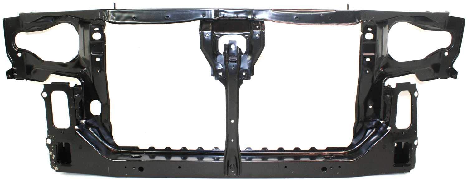 Radiator Support Assembly Compatible with 1995-1999 Nissan Maxima Black Steel