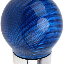 Sakali Universal Carbon Fiber Manual or Automatic Car Gear Shift Knob Shifter Lever Black