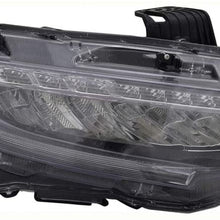 For Honda Civic Sedan Headlight 2016 2017 2018 Passenger Side LED For HO2503176 | 33100-TBA-A11