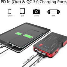 777SYD QDSP 800A Peak Car Battery Jump Starter Kit Portable Car Starter Pack with PD USB-C Charging Ports, 12V Auto Portable Jump Starter for Up to 4.0L Gasoline 3.0L Diesel Engine