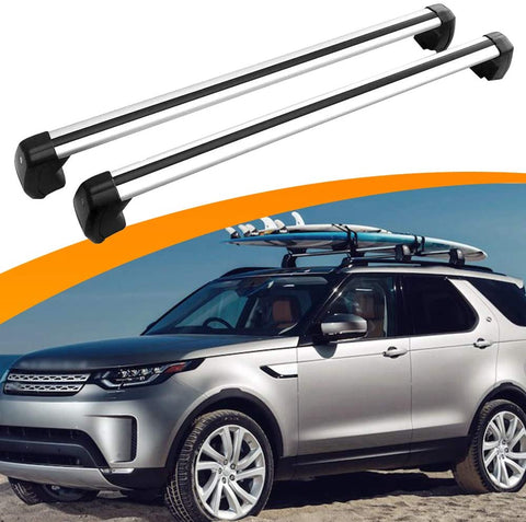 SnailAuto Silver Cross Bars Roof Rack Customized for Land Rover Discovery 2017 2018 2019 2020 2021 Luggage Rack