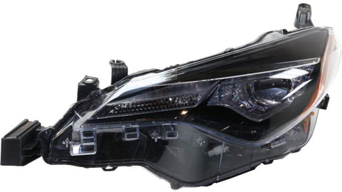 For Toyota Corolla Headlight 2017 2018 2019 Driver Side Assembly | Bi-LED | w/LED Daytime Running Light | CE/L/LE/LE ECO Model - CAPA TO2502249 | 8115002M70