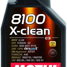 Motul 102786-12PK 8100 X-Clean 5W40 12X1L, 33.81 Fluid_Ounces, 12 Pack