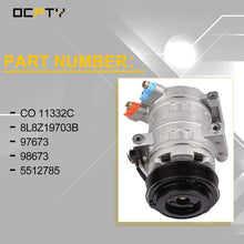 OCPTY Air Conditioner Compressor Compatible for Ford Escape Mazda Tribute Mercury Mariner CO 11332C