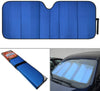 Motor Trend AS-312-BL Blue Front Windshield Shade-Jumbo Accordion Folding Auto Sunshade for Car Truck SUV-Blocks UV Rays Sun Visor Protector-Keeps Your Vehicle Cool-66 x 27 Inch