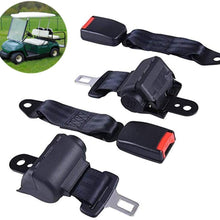 VB WYLL 2 PCS Universal Retractable Golf Cart Seat Lap Belts for EZGO/Yamaha/Club Car
