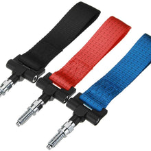 Graven Nylon Track Racing Style Tow Hook Strap Car Hook for BMW 1 3 5 6 X5 X6 Red Blue Black - (Color: Red)