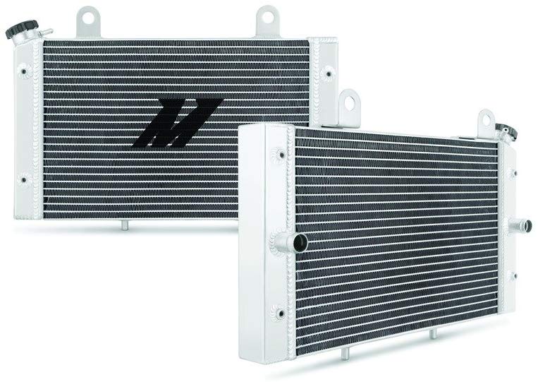 Mishimoto MMPS-YXR700-08 Yamaha YXR700 Rhino Aluminum Radiator, 2008-2013, Silver