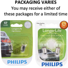 Philips 57 LongerLife Miniature Bulb, 2 Pack
