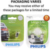 Philips 57 LongerLife Miniature Bulb, 2 Pack