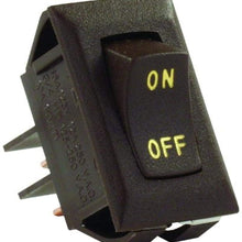 JR Products 12605 Brown SPST Labeled On/Off Switch