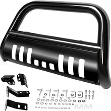 AUTOSAVER88 Bull Bar with LED Light Bar Compatible for 2004-2020 Ford F-150//2003-2014 Navigator 3" Tubing Front Grille Brush Push Bumper Guard Include Skid Plate Light Mount Black