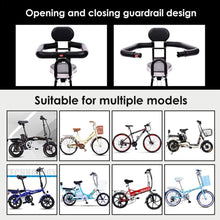 Window-pick Kids Children Bike Bearing Child Seat Bicycle Front Mount Baby Carrier Seat with Handrail Enclosed Protection Structure for Mountain Bikes Hybrid Bikes Fitness Bikes