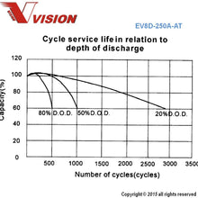 Vision EV8D-250A-AT Battery