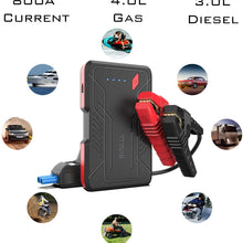 777SYD QDSP 800A Peak Car Battery Jump Starter Kit Portable Car Starter Pack with PD USB-C Charging Ports, 12V Auto Portable Jump Starter for Up to 4.0L Gasoline 3.0L Diesel Engine