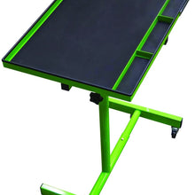 OEMTOOLS 24616 Portable Tear Down Tray | Perfect Work Surface for Mechanics and Home Garages | 55-Pound Capacity, Heavy Duty Steel Construction | Rubberized Corners Won’t Scratch Cars | Green